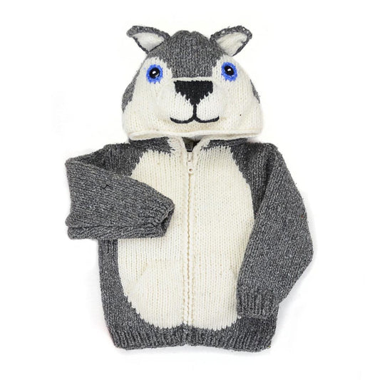 Kids Animal Sweater – Wolf