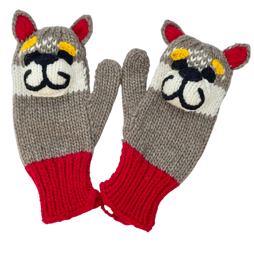 Kids Dandy Mittens – Wolf