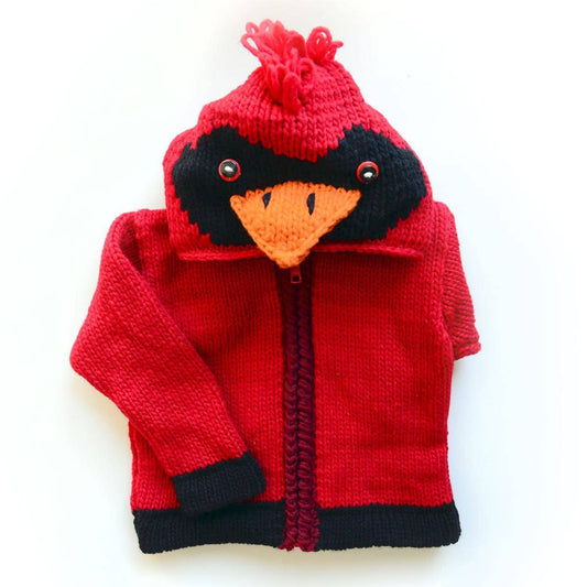 Kids Animal Sweater – Cardinal