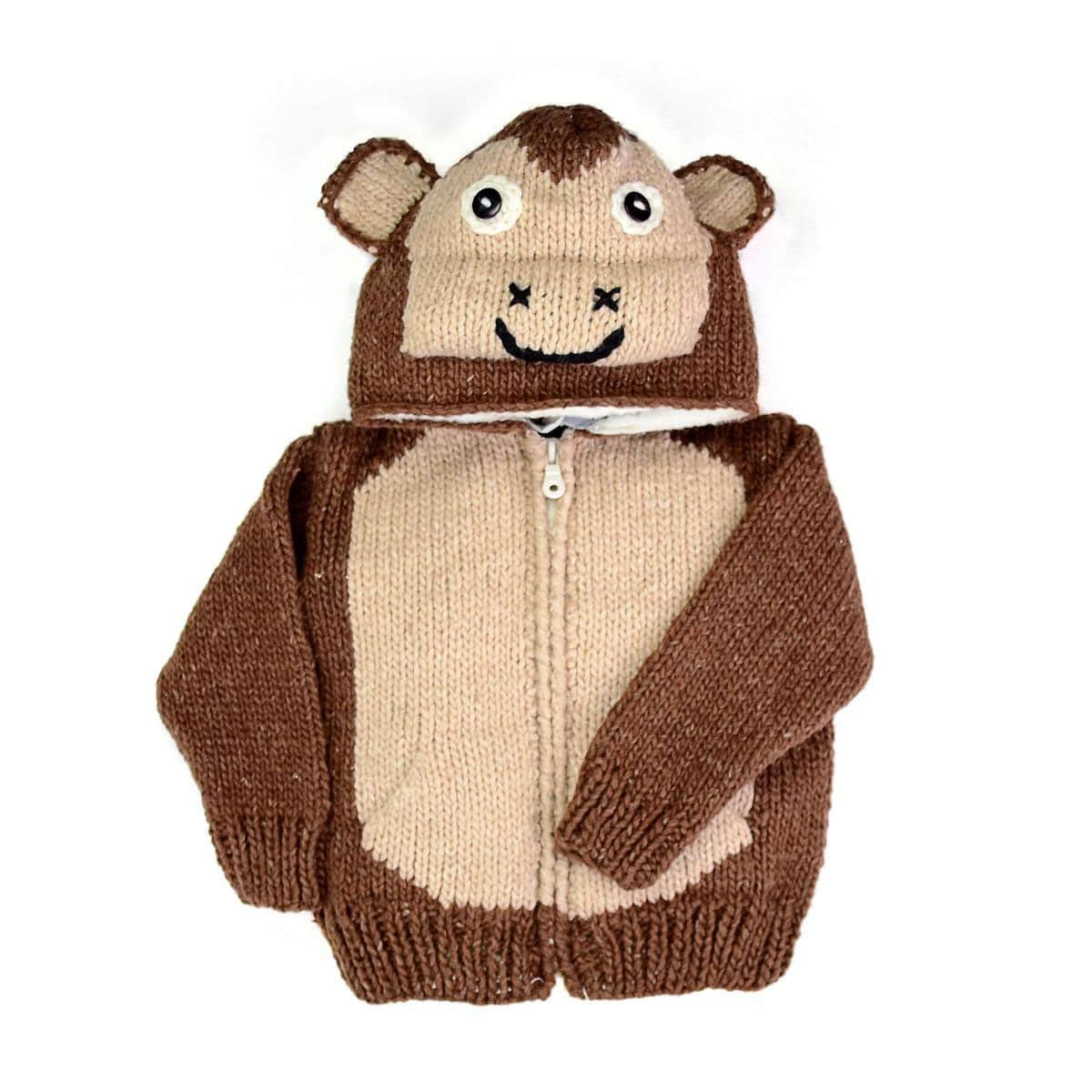 Kids Animal Sweater – Monkey