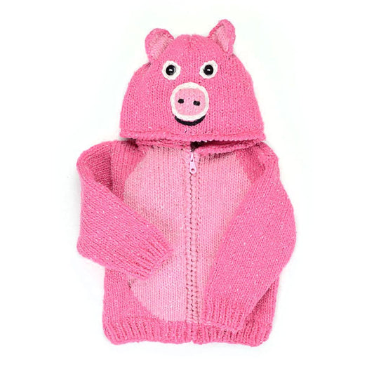 Kids Animal Sweater – Pig